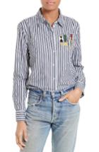 Women's Equipment Embroidered Stripe Shirt