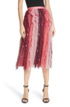 Women's Needle & Thread Rainbow Midi Skirt
