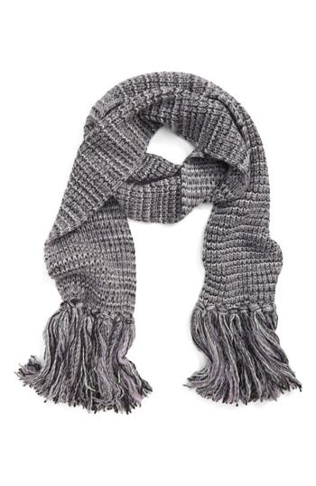 Women's Acne Studios Fringe Skinny Scarf, Size - Grey