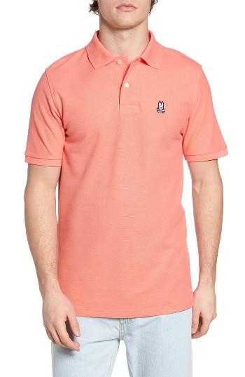 Men's Psycho Bunny The Classic Pique Polo (xxl) - Pink