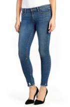 Women's Paige Verdugo Distressed Ankle Skinny Jeans - Blue