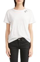 Women's Saint Laurent S & L Logo Print Tee - Black