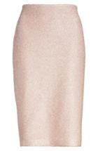 Women's St. John Collection Frosted Metallic Knit Pencil Skirt - Pink