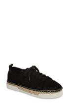 Women's Vince Camuto Theera Perforated Espadrille Sneaker .5 M - Black