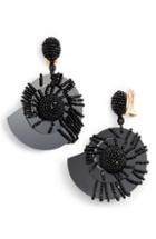 Women's Oscar De La Renta Beaded Seashell Earrings