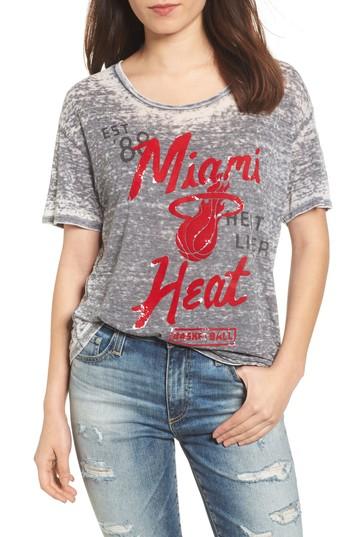 Women's Junk Food Nba Miami Heat Burnout Tee