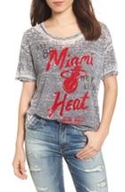 Women's Junk Food Nba Miami Heat Burnout Tee