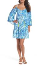 Women's Lilly Pulitzer Alanna Cold Shoulder Dress, Size - Blue