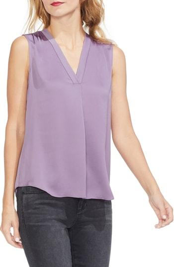 Women's Vince Camuto Sleeveless Rumple Blouse - Purple