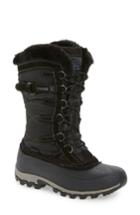 Women's Kamik Snowvalley Waterproof Boot With Faux Fur Cuff M - Black