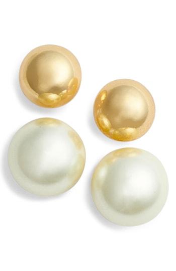 Women's Halogen Set Of 2 Stud Earrings