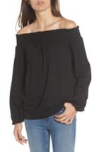 Women's Pam & Gela Off The Shoulder Tee, Size - Black