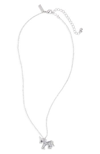 Women's Topshop Ditsy Unicorn Pendant Necklace