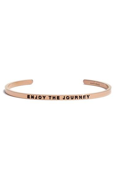 Women's Mantraband 'enjoy The Journey' Cuff