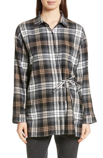 Women's Robert Rodriguez Plaid Oversize Shirt