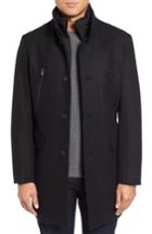 Men's Michael Kors Wool Blend Top Coat R - Black