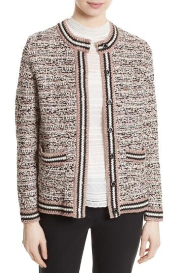 Women's M Missoni Metallic Tweed Jacket Us / 40 It - Pink