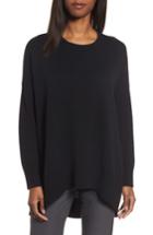 Women's Eileen Fisher Cashmere & Wool Blend Oversize Sweater - Black