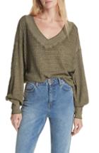 Women's We The Free By Free People South Side Thermal Top - Black