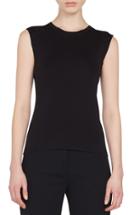 Women's Akris Stretch Silk Knit Shell - Black