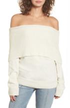 Women's Moon River Off The Shoulder Sweater - Ivory