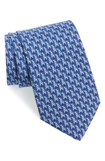 Men's Salvatore Ferragamo Puffin & Giraffe Silk Tie