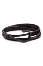 Men's Miansai 'noir' Hook Leather Bracelet