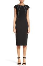 Women's Lafayette 148 New York Contrast Piping Deloris Dress