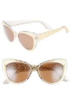 Women's Bp. 55mm Floral Cat Eye Sunglasses - Gold/ Gold