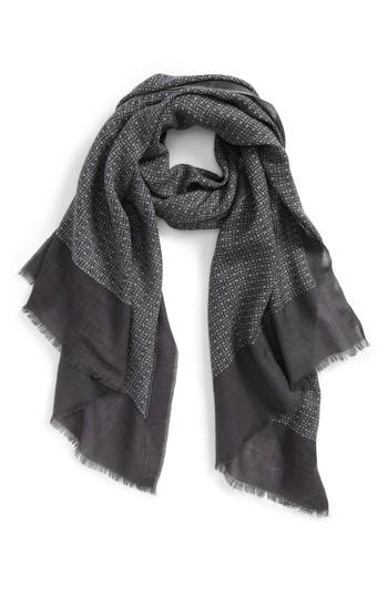 Men's Calibrate Basketweave Scarf, Size - Grey