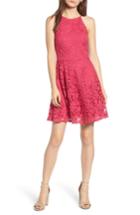 Women's Soprano Lace Skater Dress - Pink