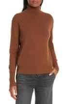 Women's Nili Lotan Ralphie Cashmere Turtleneck Sweater - Brown