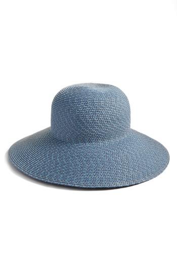 Women's Eric Javits 'hampton' Straw Sun Hat - Blue