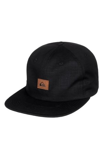 Men's Quiksilver Cascades Ripstop Cap - Black