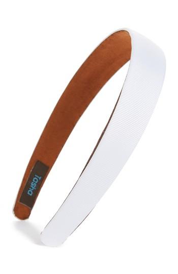 Tasha Grosgrain Headband, Size - White