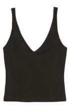 Women's Afrm Cropped Tank Top - Black