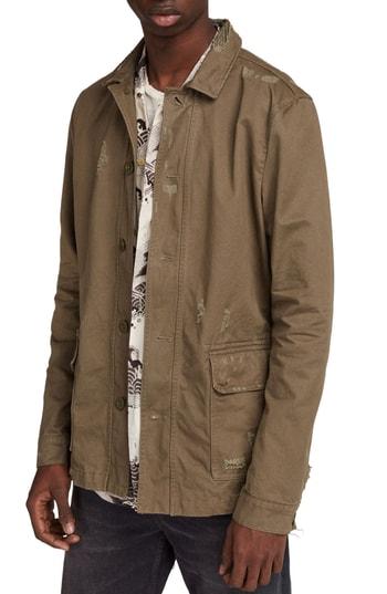 Men's Allsaints Sasaki Shirt Jacket - Green