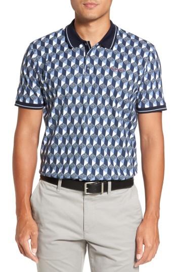 Men's Ted Baker London Golf Polo (l) - Blue