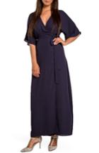 Women's Standards & Practices Olivia Wrap Maxi Dress - Blue