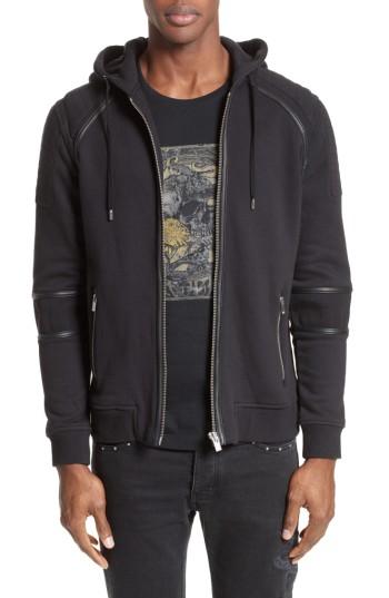 Men's The Kooples Zip Front Hoodie - Black