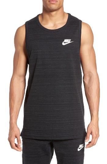 Men's Nike Mesh Back Training Tank - Black
