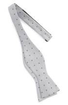 Men's Calibrate Dot Silk Bow Tie, Size - Grey