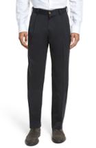 Men's Bills Khakis Classic Fit Pleat Front Chamois Cloth Pants X 30 - Black