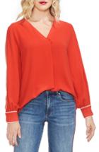 Women's Vince Camuto Piped Sleeve Top - Red