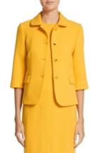 Women's Michael Kors Stretch Boucle Crepe Jacket - Yellow