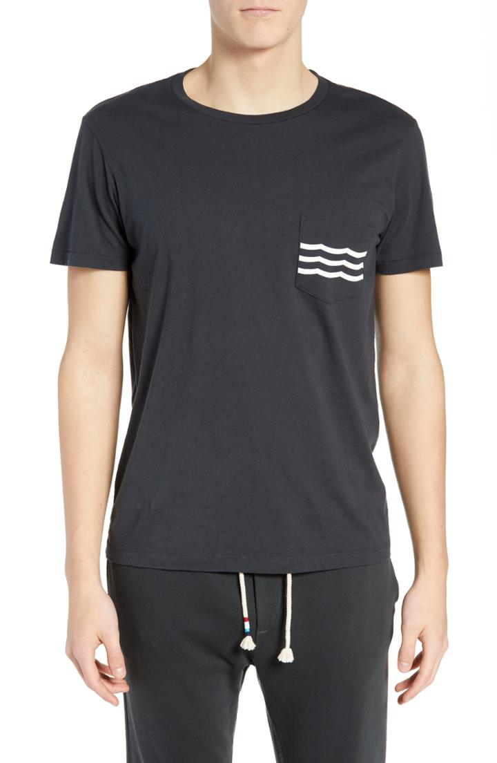 Men's Sol Angeles Waves Pocket T-shirt - Black