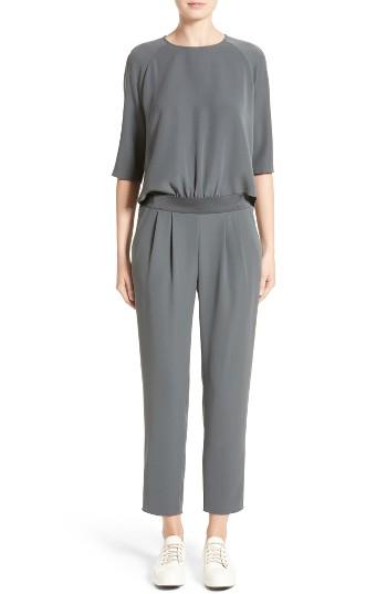 Women's Armani Collezioni Two-piece Tech Cady Jumpsuit - Grey
