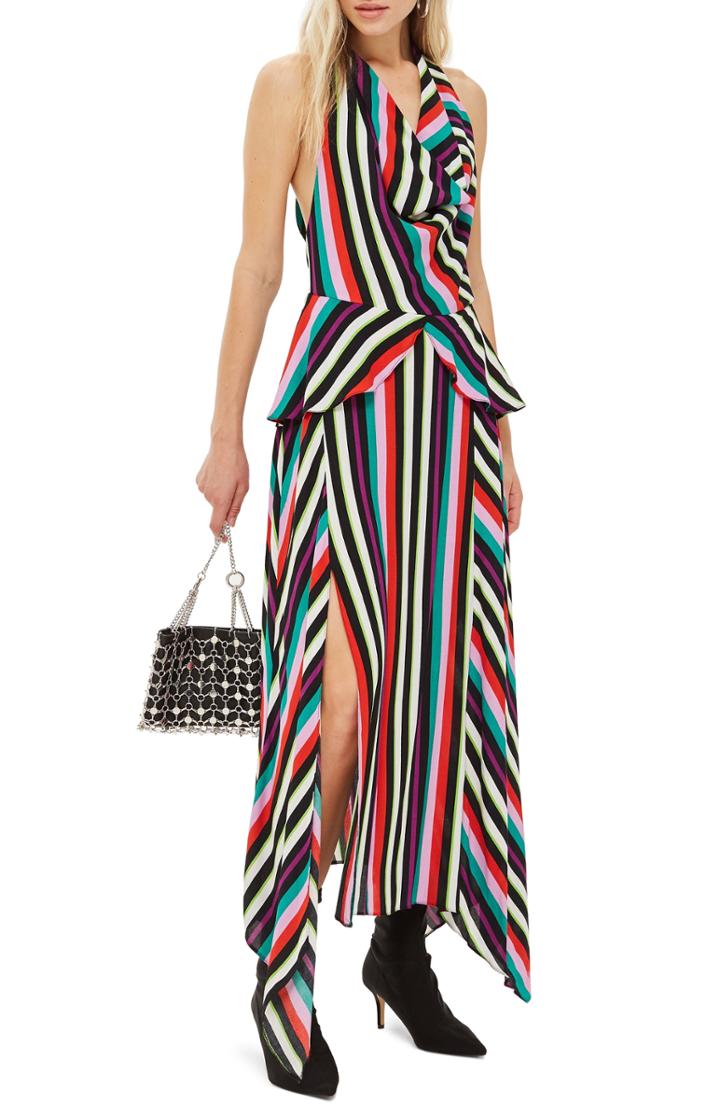 Women's Reformation Mona Wrap Midi Dress - Black