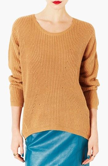 Topshop 'clean' Ribbed Sweater