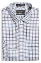 Men's Nordstrom Men's Shop Smartcare(tm) Traditional Fit Check Dress Shirt 32 - Blue